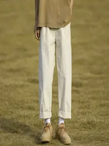 HERE&NOW Men Straight Fit Trousers