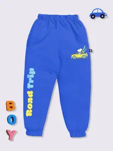 YK X Minute Mirth Boys Pure Cotton Peanuts Printed Relaxed Fit Joggers