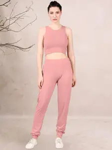 DTR FASHION Round Neck Top & Joggers Co-Ords