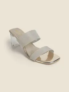 Metro Textured Block Sandals