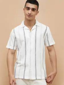 Fame Forever by Lifestyle Men Opaque Striped Casual Shirt