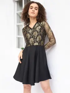 all about you Floral Fit & Flare Dress