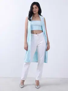 Bonnaty Abstract Printed Longline Shrug