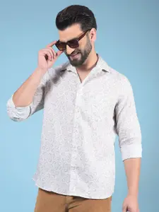 Crimsoune Club Men Classic Slim Fit Floral Opaque Printed Casual Shirt