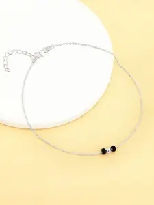 GIVA Set Of 2 925 Sterling Silver Rhodium-Plated Anklet