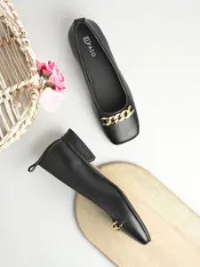 El Paso Women Ballerinas with Buckles Flats