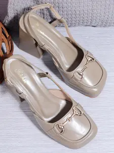 Padchin Embellished Party Block Sandals