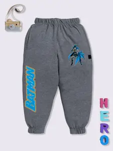 YK X Minute Mirth Boys Pure Cotton Batman Printed Relaxed Fit Joggers
