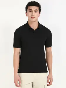 Calvin Klein Jeans Men Polo Collar Organic Cotton Pockets Slim Fit T-shirt