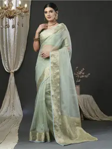 Mitera Zari Organza Banarasi Saree