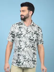 Crimsoune Club Men Classic Slim Fit Floral Opaque Printed Casual Shirt