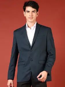 V-Mart Cotton Slim Fit Notched Lapel Collar Single Breasted Formal Blazer