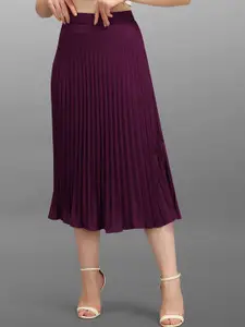 Moda Rapido Pleated Midi Skirt