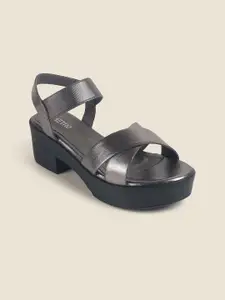 Metro Platform Sandals with Buckles