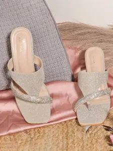 Padchin Embellished Party Block Sandals