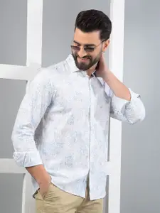 Crimsoune Club Men Classic Slim Fit Floral Opaque Printed Casual Shirt