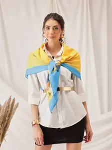 Silk Land Minions Printed Soft Cotton Scarf