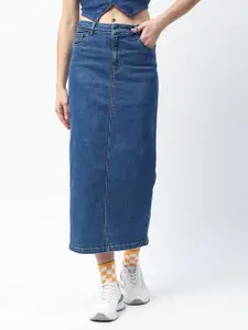 Madame Cotton Denim Midi Skirt