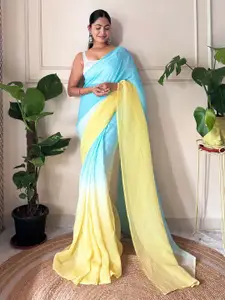 Saree mall Ombre Pure Chiffon Ready to Wear Sarees