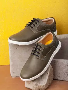 ID Men Perforations Leather Derbys