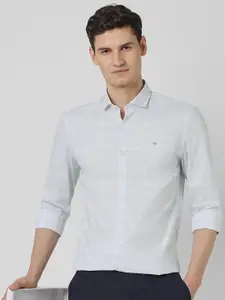 Peter England Men Super Slim Fit Opaque Printed Formal Shirt