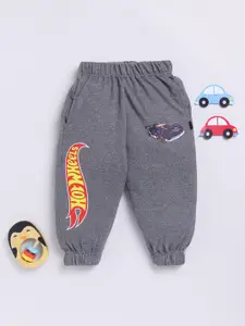YK X Minute Mirth Boys Hot Wheels Printed Cotton Joggers