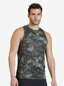 Domyos By Decathlon Men's Breathable Fitness Tank Top - Khaki