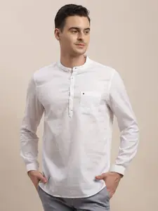 Turtle Men Relaxed Slim Fit Opaque Casual Shirt