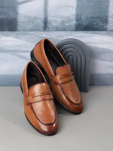 ID Men Leather Formal Slip On Shoes