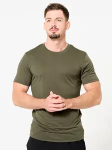 Domyos By Decathlon
Men's Slim-Fit Breathable Cross Training T-Shirt - Khaki