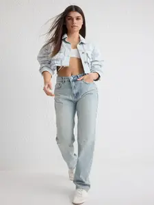 Trendyol Women Low Distress Light Fade Jeans