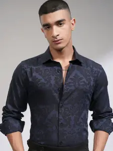 HIGHLANDER Men Slim Fit Floral Opaque Printed Casual Shirt