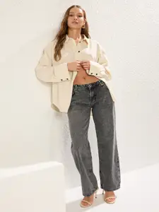 Trendyol Women Low Distress Heavy Fade Jeans