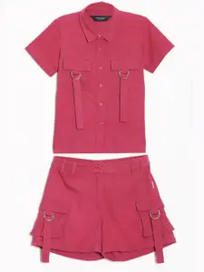 Allen Solly Junior Girls Pure Cotton Shirt & Short