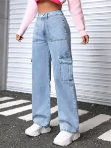 Metronaut Women Cargo Mid rise Jeans