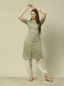 Rangriti Ethnic Motifs Printed Straight Kurta