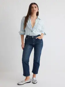 Trendyol Women Low Distress Light Fade Jeans