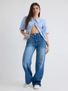 Trendyol Women Low Distress Heavy Fade Jeans