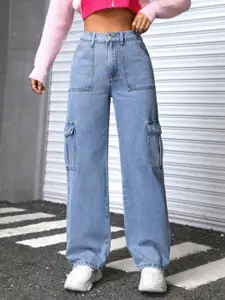 Metronaut Women Cargo Mid rise Jeans