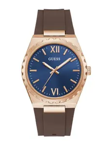 GUESS Men Brass Dial & Straps Analogue Watch U1451G2M