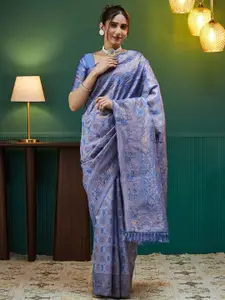 Satrani Woven Design Zari Pure Silk Banarasi Saree