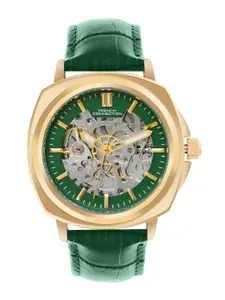 French Connection Men Skeleton Dial & Leather Straps Analogue Automatic Watch FCA07NL