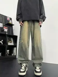 StyleCast Men Wide Leg Light Fade Jeans