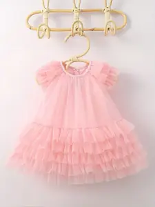 BAESD Net Fit & Flare Dress