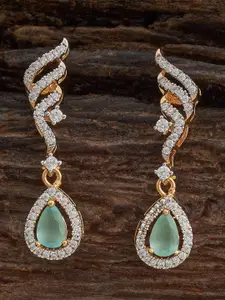 Kushal's Fashion Jewellery Gold-Plated Zircon-Embellished Bridal Adjustable Finger Ring