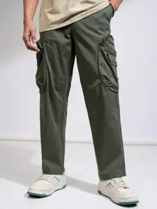 HIGHLANDER Men Overdyed Elasticated Carpendet Fir Cargo Pant