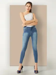 Chemistry Women Skinny Fit High-Rise Light Fade Stretchable Jeans