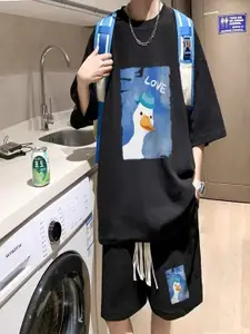 StyleCast Printed Round Neck T-Shirt & Shots