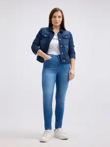 Pepe Jeans Women Skinny Fit High-Rise Light Fade Stretchable Jeans