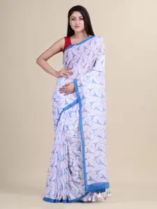 Laa Calcutta Ethnic Motifs Pure Cotton Saree
